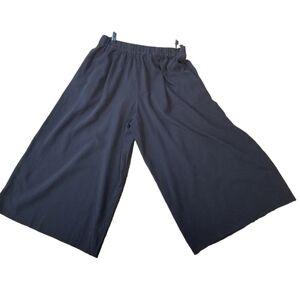 Vintage Japanese Evam Eva Wide Leg Cropped Pants, 2000s Y2K Minimalist Lagenlook